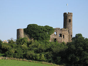 Die Burgruine Ardeck im Jahr 2009, Blick von Nordwesten.