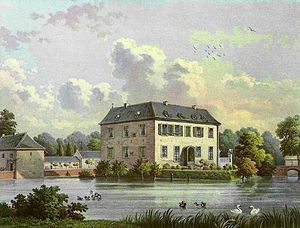 Burg Peppenhoven um 1860, Sammlung Alexander Duncker