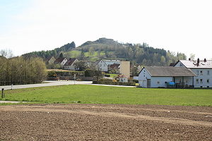 Ansicht des Burgberges Waldeck aus nördlicher Richtung