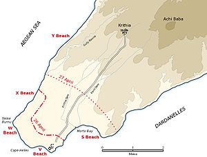 Karte von Kap Helles