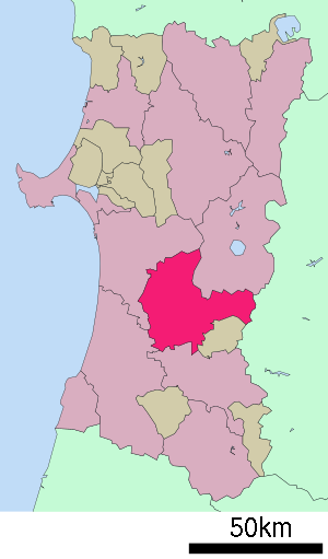 Lage Daisens in der Präfektur