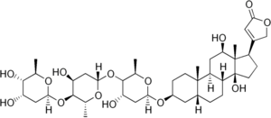 Strukturformel von Digoxin
