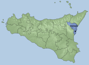 Karte Bistum Acireale