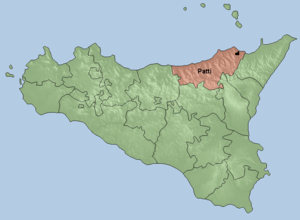 Karte Bistum Patti