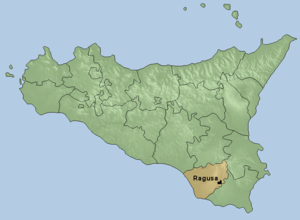 Karte Bistum Ragusa