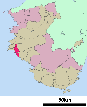 Lage Gobōs in der Präfektur