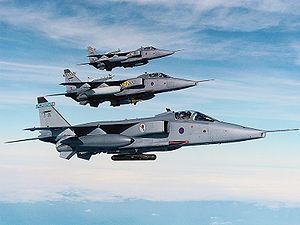 Jaguars der RAF im Formationsflug