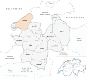 Karte von Allschwil
