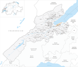 Karte von Cheseaux-Noréaz