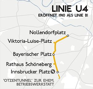 Strecke der U-Bahnlinie 4 (Berlin)