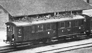 LAG-Triebwagen 1905 im Bahnhof Murnau