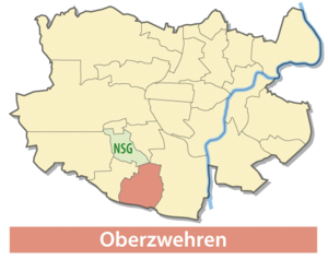 Lage von Oberzwehren in Kassel
