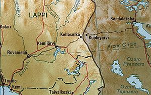 Strecke der Bahnstrecke Kemi–Kandalakscha
