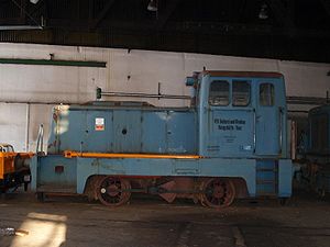 Lok der Baureihe V 10 B im Bahnbetriebswerk Vacha