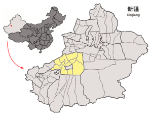 Location of Aksu Prefecture within Xinjiang (China).png