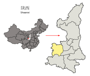 Location of Baoji Prefecture within Shaanxi (China).png