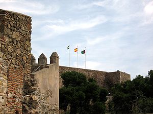 Südostseite des Castillo de Gibralfaro