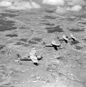 Westland Lysander Mk. III fliegen im Dezember 1942 über Madagaskar