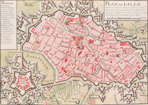 Die Stadt Lille mit Zitadelle