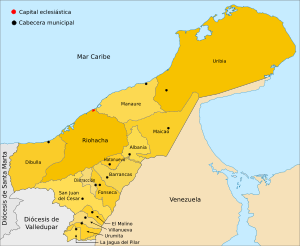 Karte Bistum Riohacha