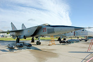 MiG-25 "Foxbat" auf dem Kubinka-Stützpunkt