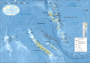 Karte Bistum Port-Vila