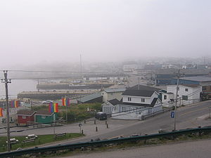 Port aux Basques bei Nebel
