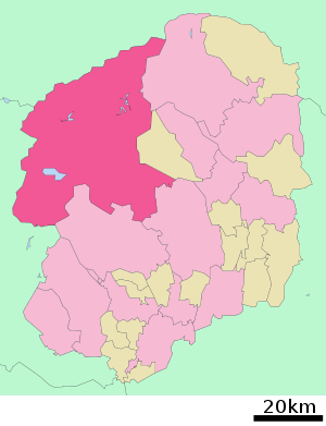 Lage Nikkōs in der Präfektur