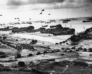Aufnahme der Landung im Juni 1944