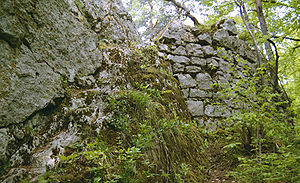 Ruine Fürstenstein, heutiger Zugang