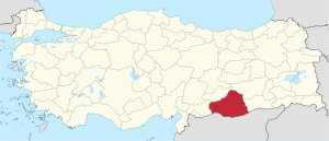 Sanliurfa in Turkey.svg