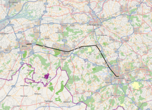 Strecke der Bahnstrecke Breda–Eindhoven