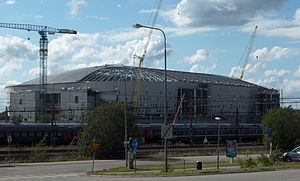 Die Stadionbaustelle Ende Juli 2011
