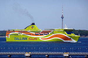 RoPax-Fährschiff Superstar vor Tallinn