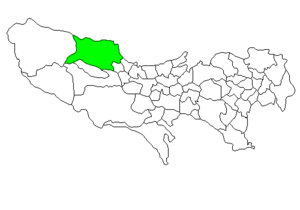 Lage Ōmes in der Präfektur