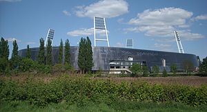 Weserstadion von Südwesten gesehen, Mai 2011