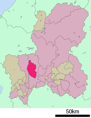 Lage Yamagatas in der Präfektur
