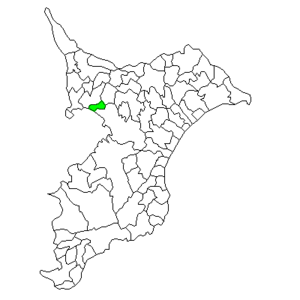 Lage Narashinos in der Präfektur