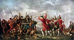 Die Schlacht bei Culloden. Gemälde von David Morier, 1746