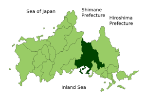Lage Shūnans in der Präfektur