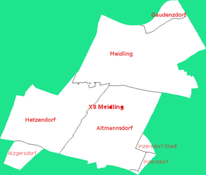 Bezirksteile Meidlings