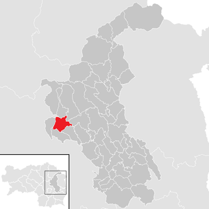 Lage der Gemeinde Arzberg (Steiermark) im Bezirk Weiz (anklickbare Karte)