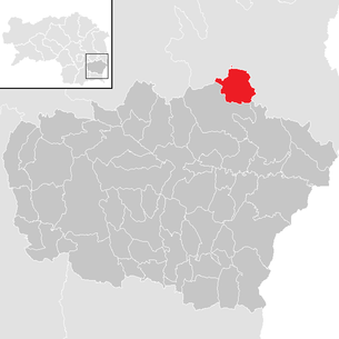 Lage der Gemeinde Breitenfeld an der Rittschein im Bezirk Feldbach (anklickbare Karte)