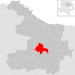 Lage der Gemeinde Grabern im Bezirk Hollabrunn (anklickbare Karte)