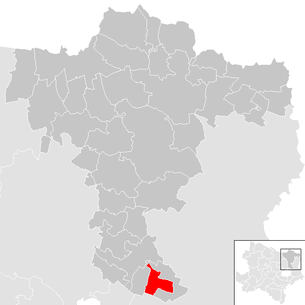 Lage der Gemeinde Großengersdorf im Bezirk Mistelbach (anklickbare Karte)