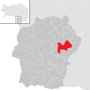 Lage der Gemeinde Groß Sankt Florian im Bezirk Deutschlandsberg (anklickbare Karte)