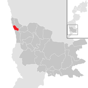 Lage der Gemeinde Hackerberg im Bezirk Güssing (anklickbare Karte)