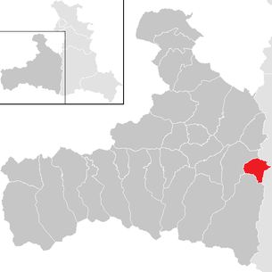 Lage der Gemeinde Lend (Salzburg) im Bezirk Zell am See (anklickbare Karte)