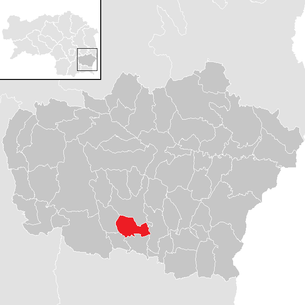 Lage der Gemeinde Raning im Bezirk Feldbach (anklickbare Karte)
