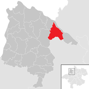 Lage der Gemeinde Sankt Aegidi im Bezirk Schärding (anklickbare Karte)